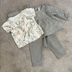 Rylee & Cru Green Pant and Tops